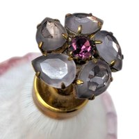 Murano Latticino Art Glass Perfume Bottle