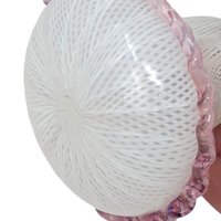 Murano Latticino Art Glass Perfume Bottle