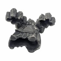 Vintage Pewter Beer Maiden Figurine