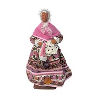 Vintage Santons Yolande France Clay Figure Pair