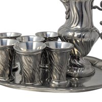 Vintage Salzburger Zinnstube Pewter Serving Set