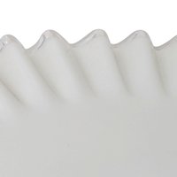 Fenton Silver Crest Ruffled Platter – Vintage White Art Glass Serving Dish