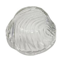 Vintage Glass Vanity Dish with Silver Lid
