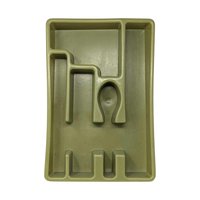 Vintage Avocado Green Cutlery Holder
