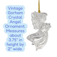 Vintage Gorham Lead Crystal Angel Ornament