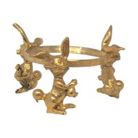 Vintage Metal Rabbit Easter Egg Holder