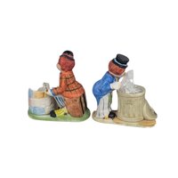 Ceramic Hobo Luvkins Candle Holder Set