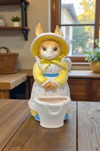 Vintage Dept 56 Standing Rabbit Figural Planter