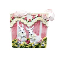 Vintage Ceramic Easter Bunny Bag
