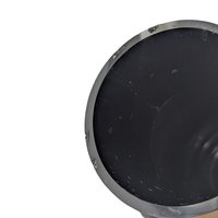 Vintage Fenton Ebony Black Glass Vase