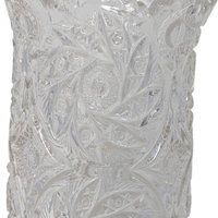 Vintage Cut Crystal Pinwheel Vase