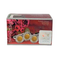 Vintage Decorator's Choice Metal Sunflower Napkin Rings