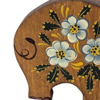 Vintage Handpainted Wooden Pig Clip