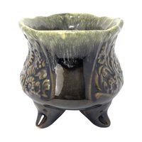 Vintage Hull B32 Green Ceramic Planter