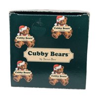 1997 Cubby Bear European Mouth Blown Glass Ornament