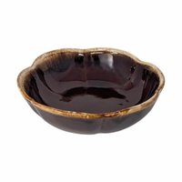 Vintage McCoy Brown Drip Bowl 7528