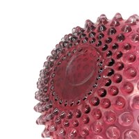 Cranberry Hobnail Glass Pitcher