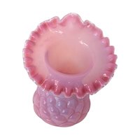 Vintage Fenton Plum Opalescent Jack in the Pulpit Vase – Jacqueline Art Glass Decor