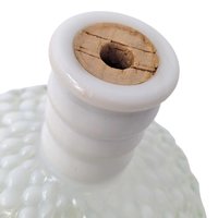 Vintage Fenton Wrisley White Milk Glass Hobnail Gardenia Cologne Bottle