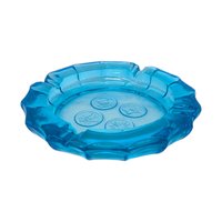 Vintage Fostoria Blue Coin Glass Ashtray – Mid-Century Glassware Home Office Decor