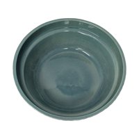 1990s Coche Stoneware Bowl Portugal – Teal Embossed Serving Dish