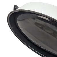 Vintage White Enamel Roaster Pan and Cups