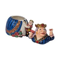 1992 Queen of Hearts Cookie Jar – Fitz and Floyd Alice in Wonderland Ceramic Decor