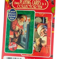 1995 Coca-Cola Santa Claus Playing Cards Collector Tin – Holiday Collectible