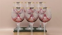 1960s Cranberry Red Wine Glasses – Timeless Dining Stemware