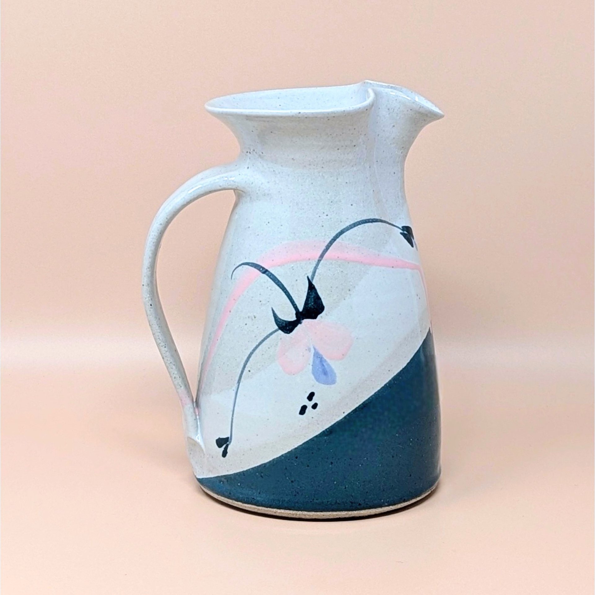1980s Signed Studio Pottery Pitcher