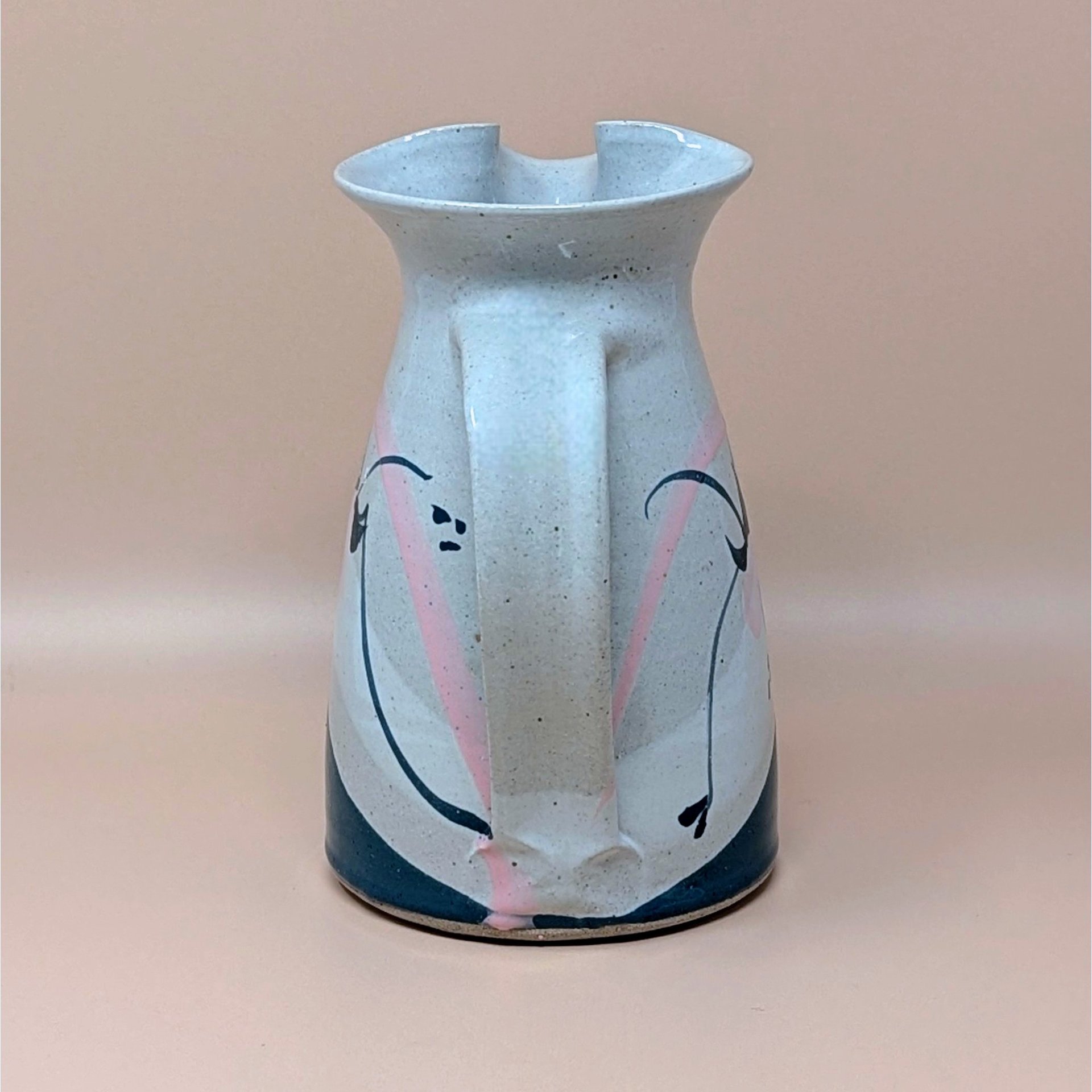 1980s Signed Studio Pottery Pitcher