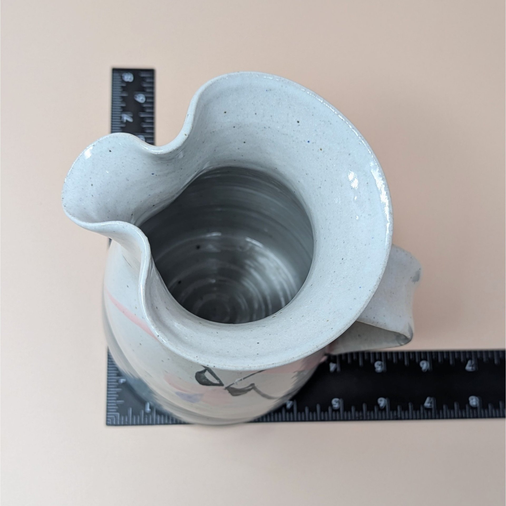 1980s Signed Studio Pottery Pitcher