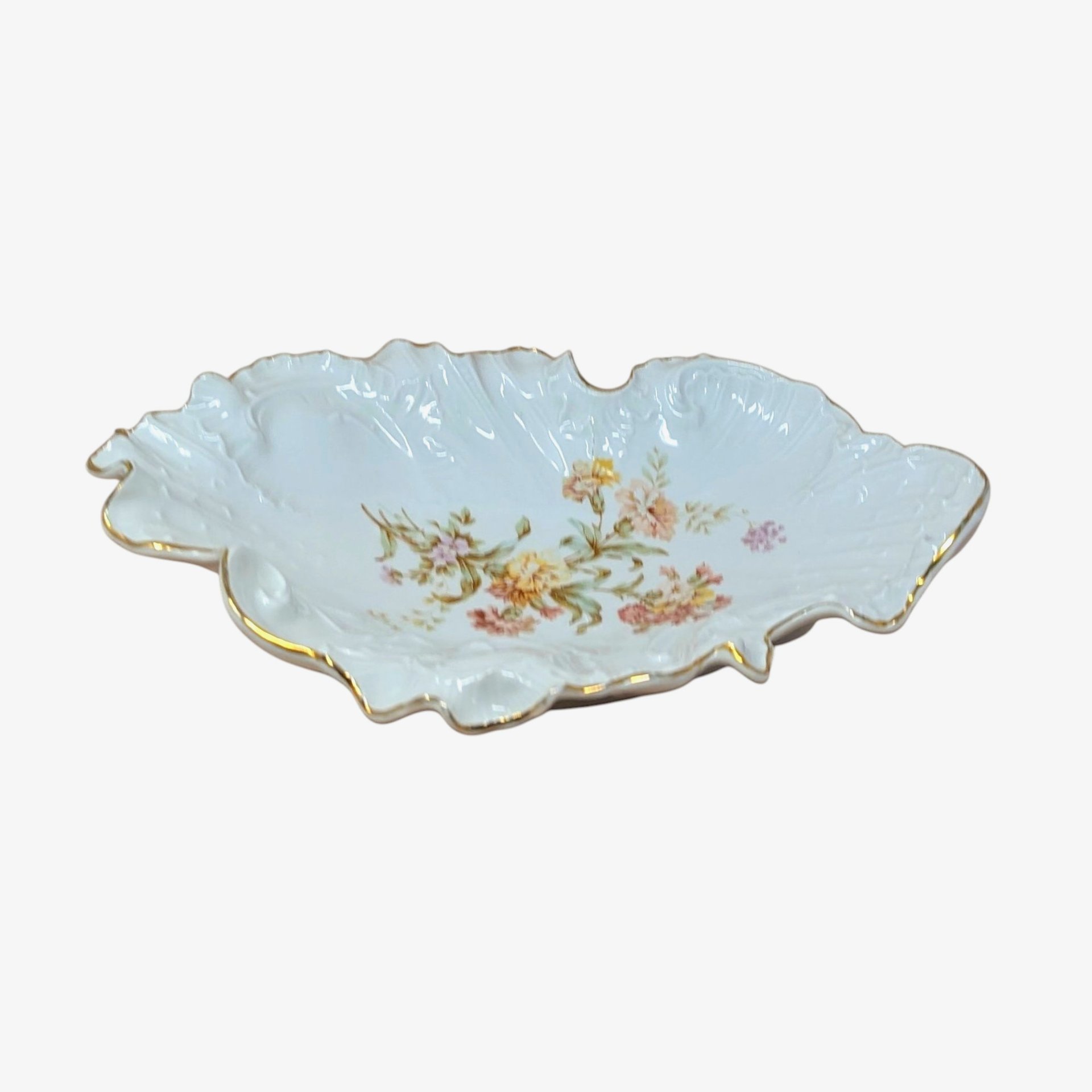 1890s Carl Tielsch Germany Porcelain Bowl