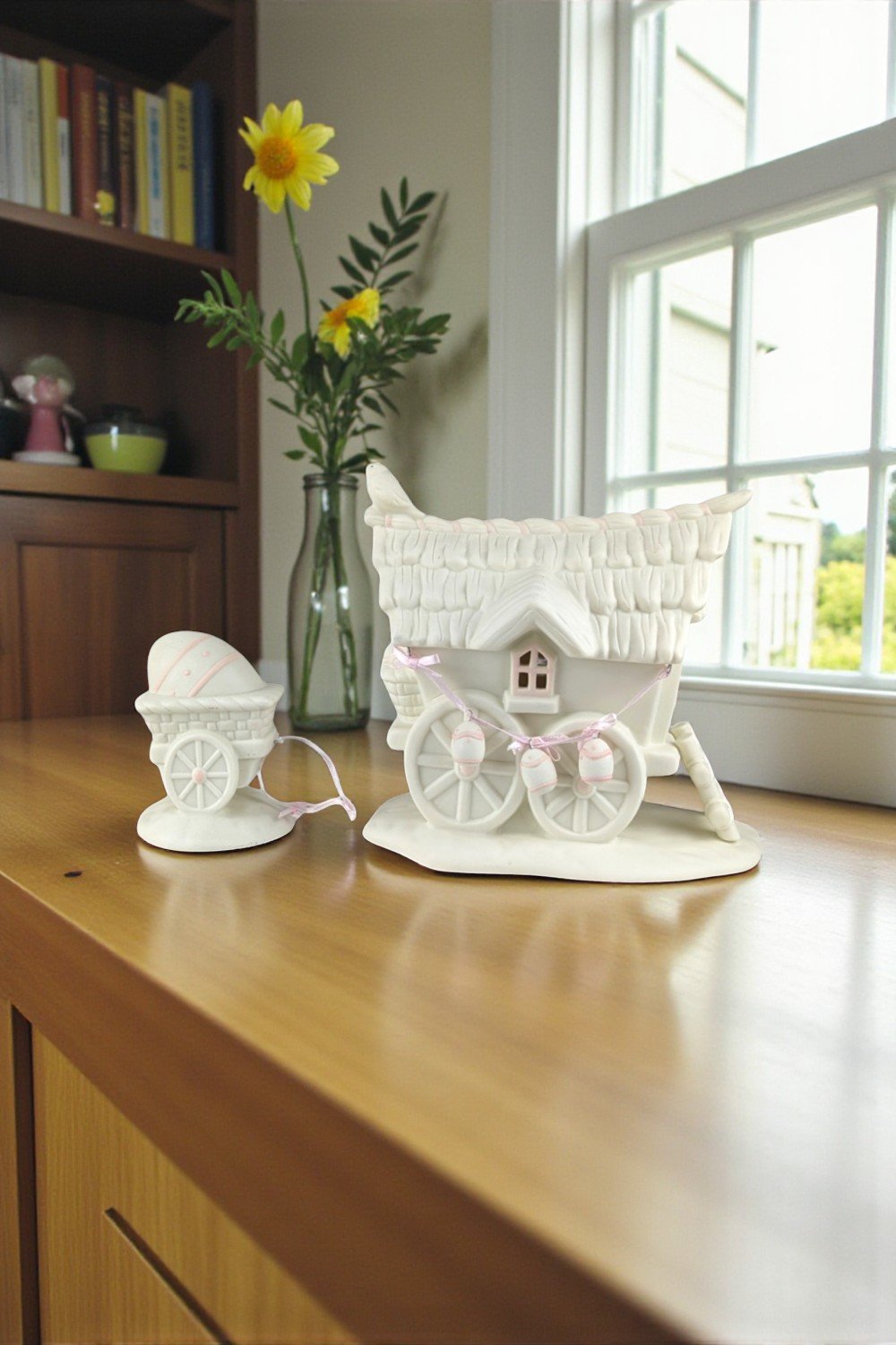 Dept. 56 Snowbunnies Easter Egg Cart Figurine Set