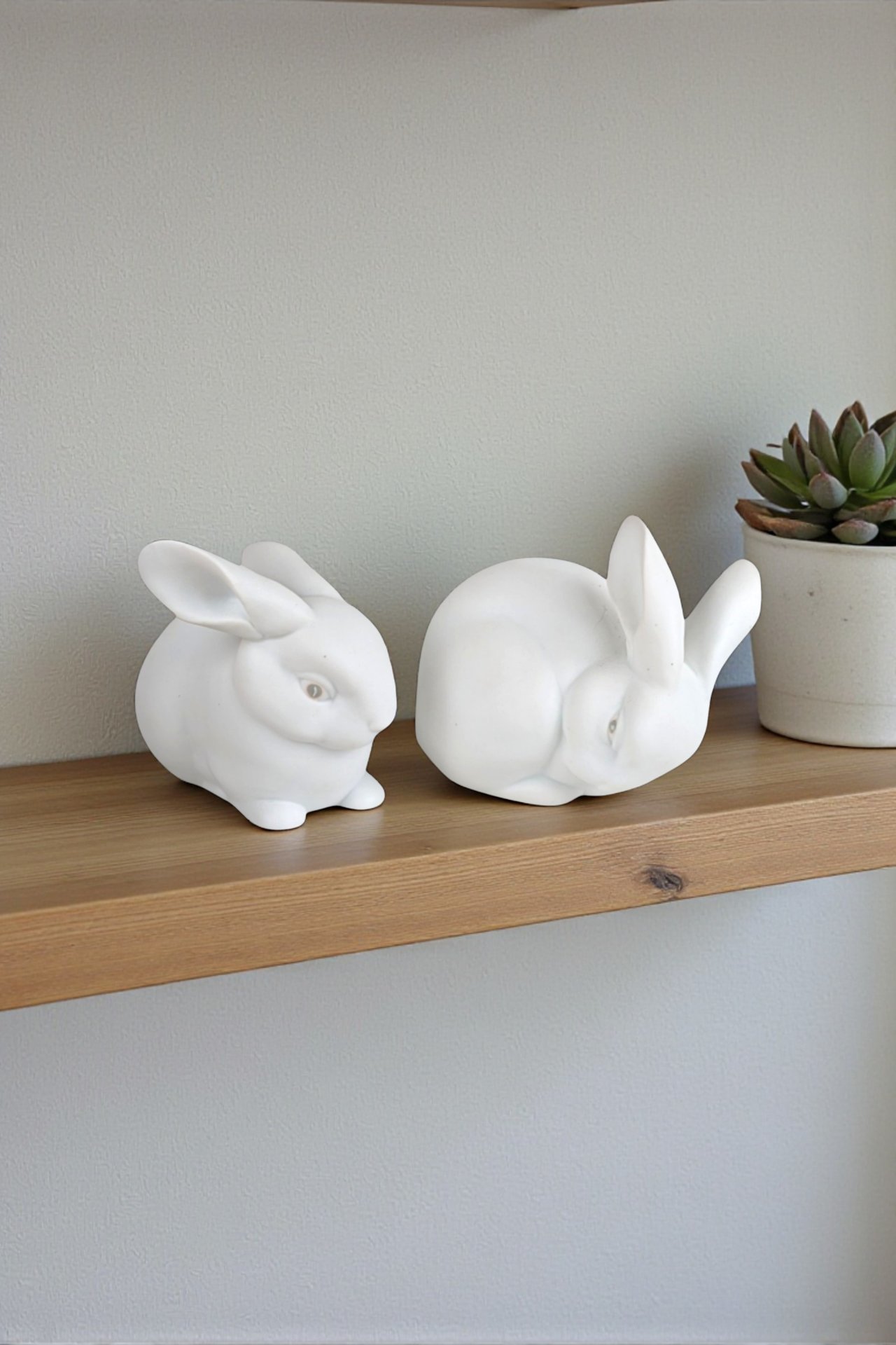 Vintage Dept. 56 Snowbunnies "Sharing a Secret" Figurine Set