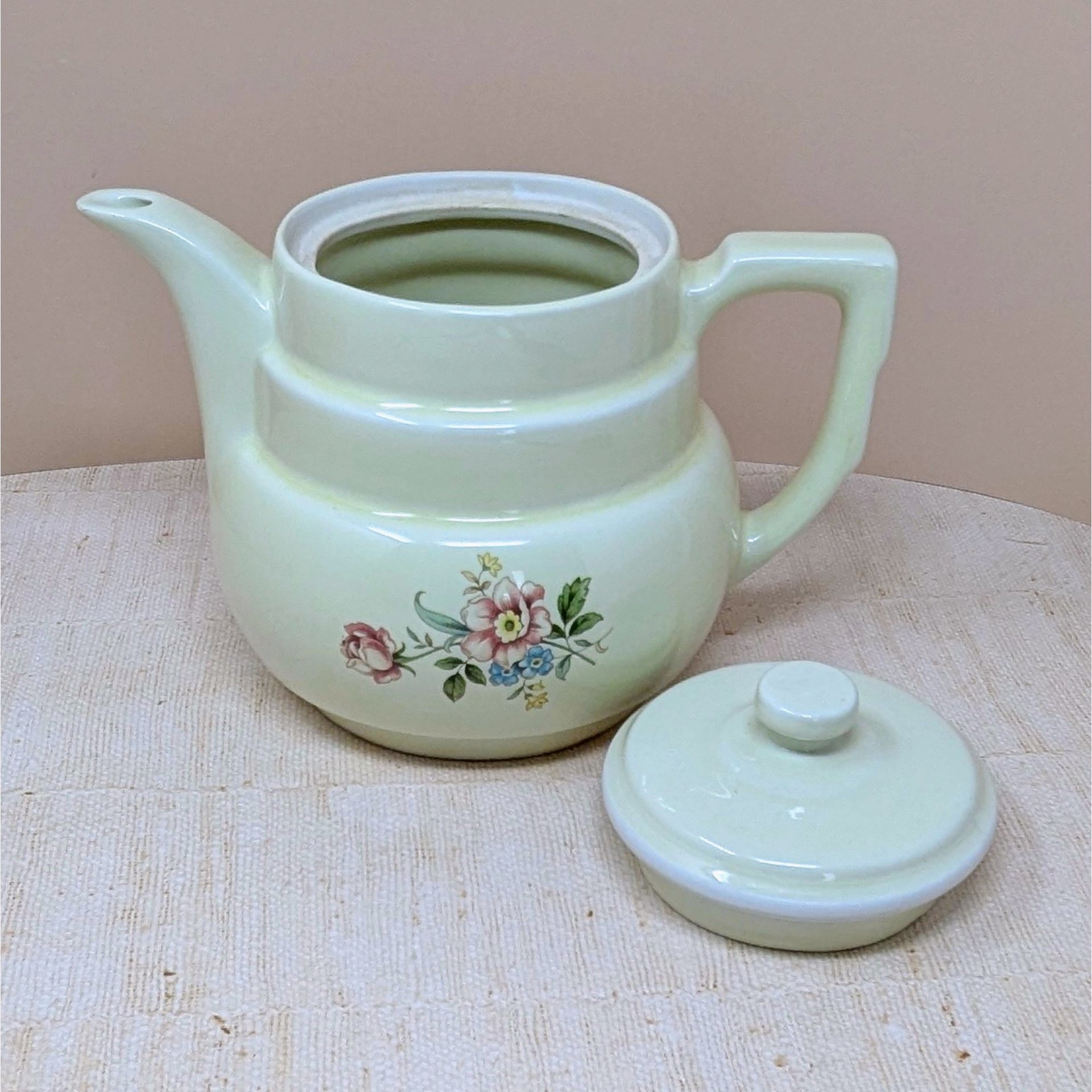 1940s Hall China "Rambling Rose" Coffee Pot
