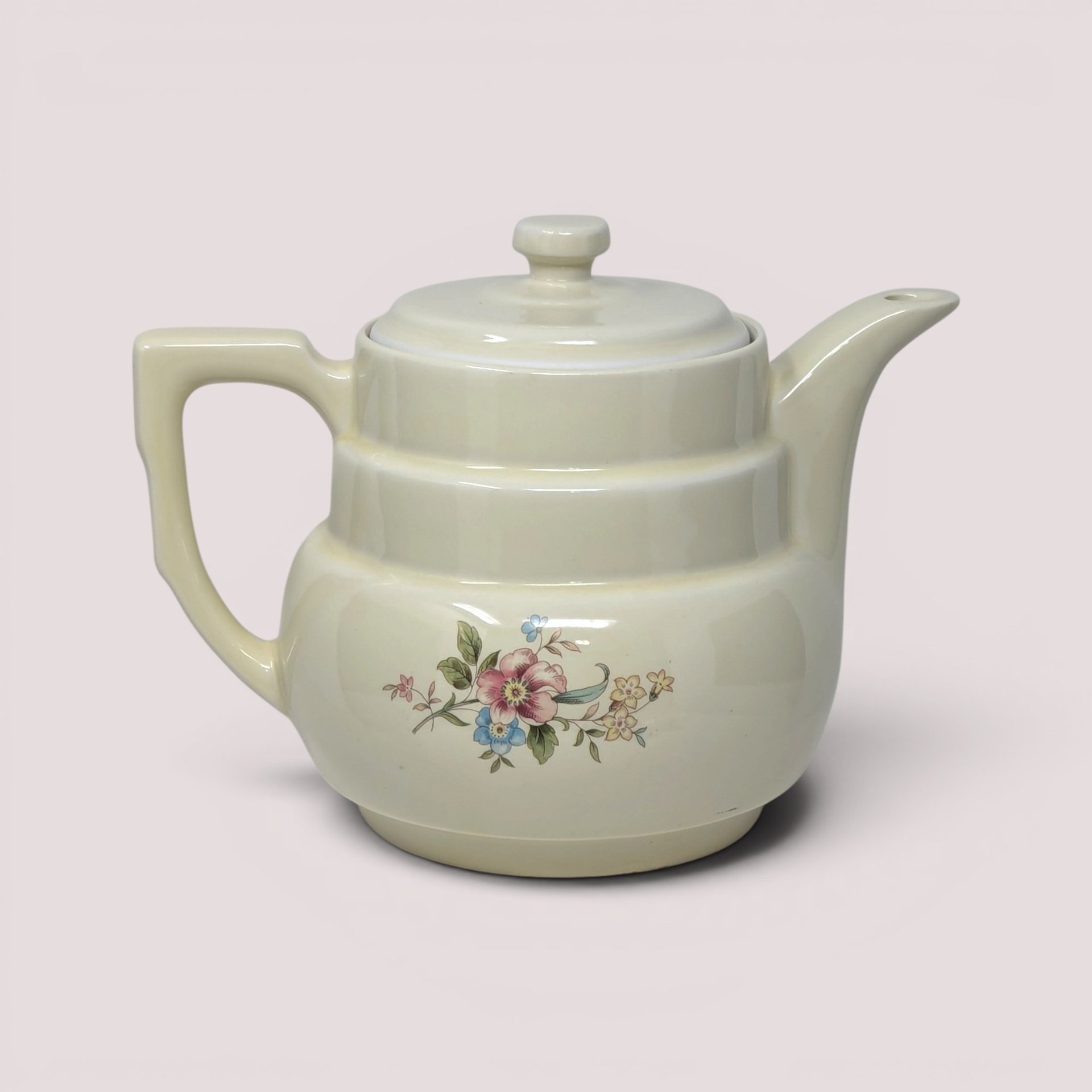 Mid Century Hall Rambling Rose Ceramic Coffee Pot