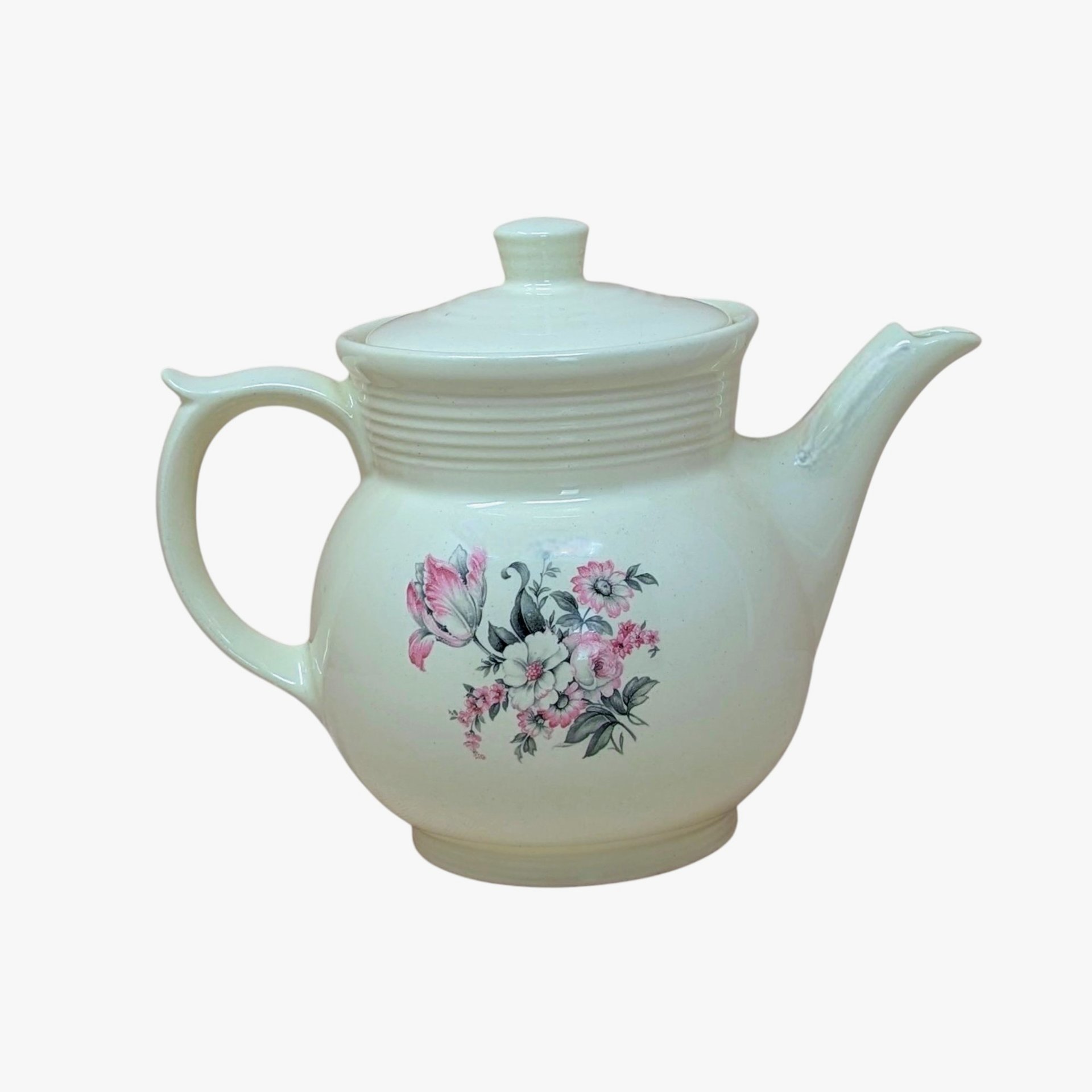 1940s Hall China Floral Coffee Pot 