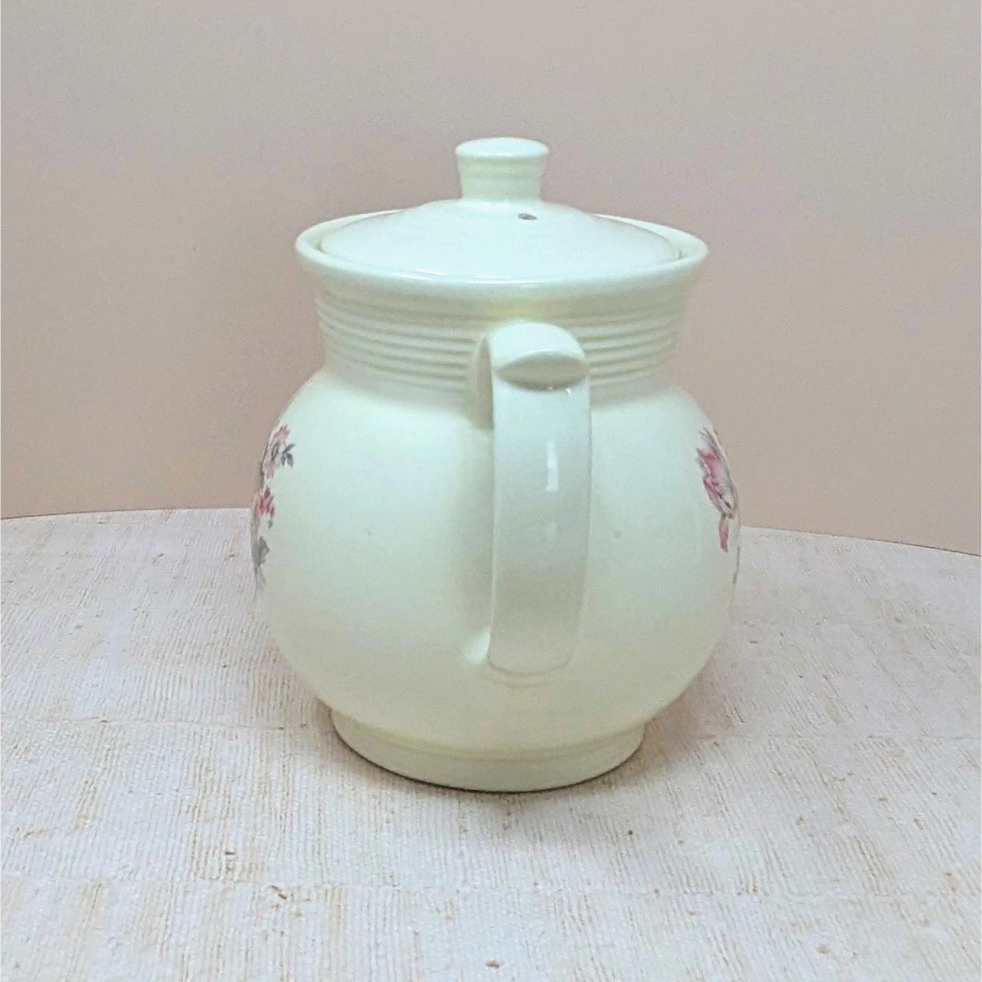 1940s Hall China Floral Coffee Pot 