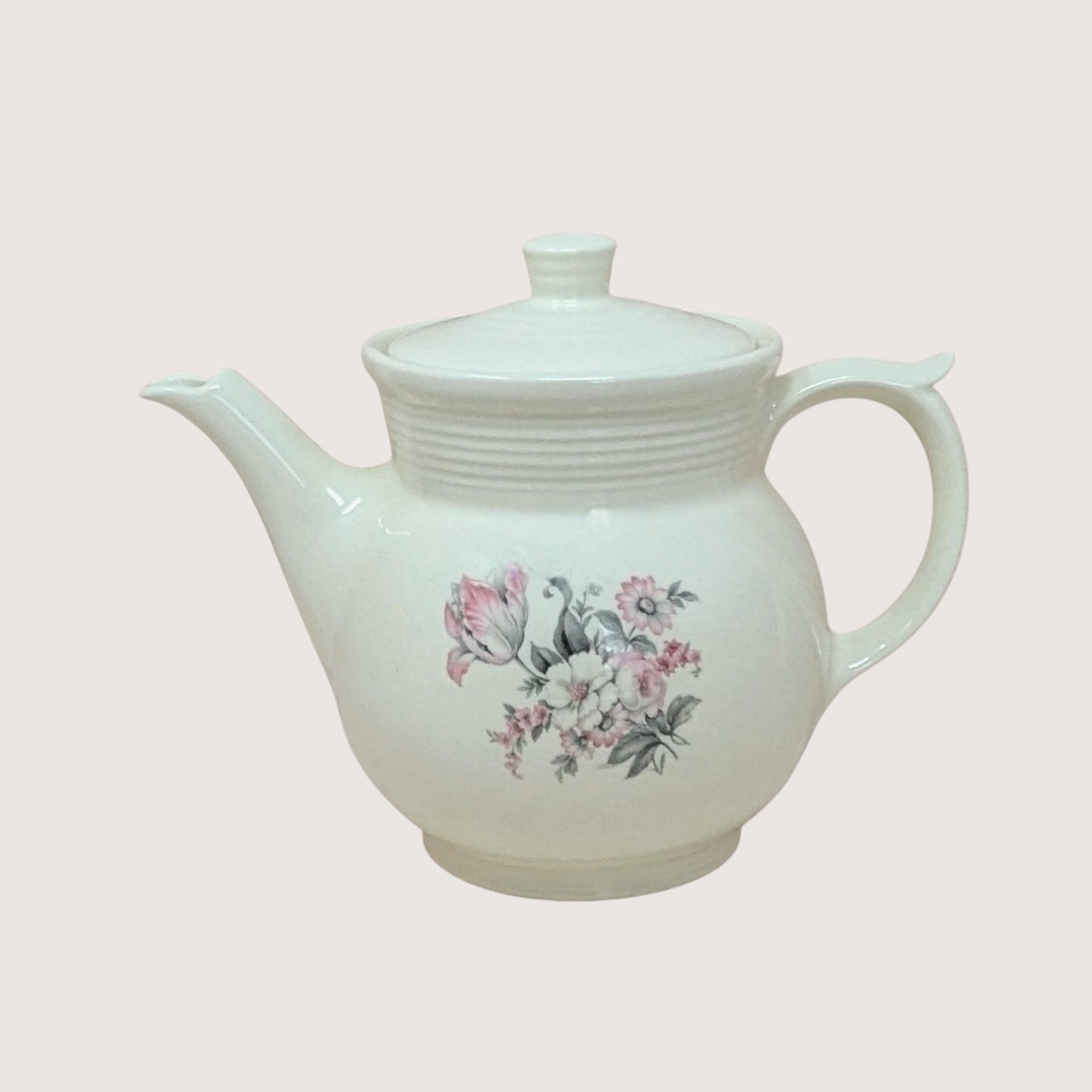 1940s Hall China Floral Coffee Pot 