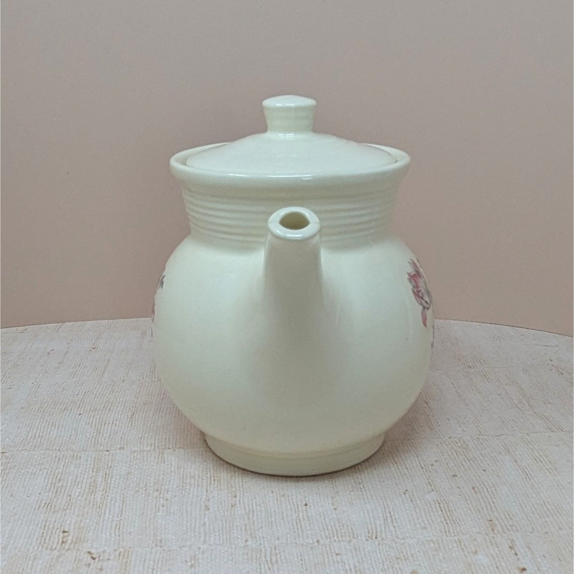 1940s Hall China Floral Coffee Pot – Pink Tulip Drip-O-Lator