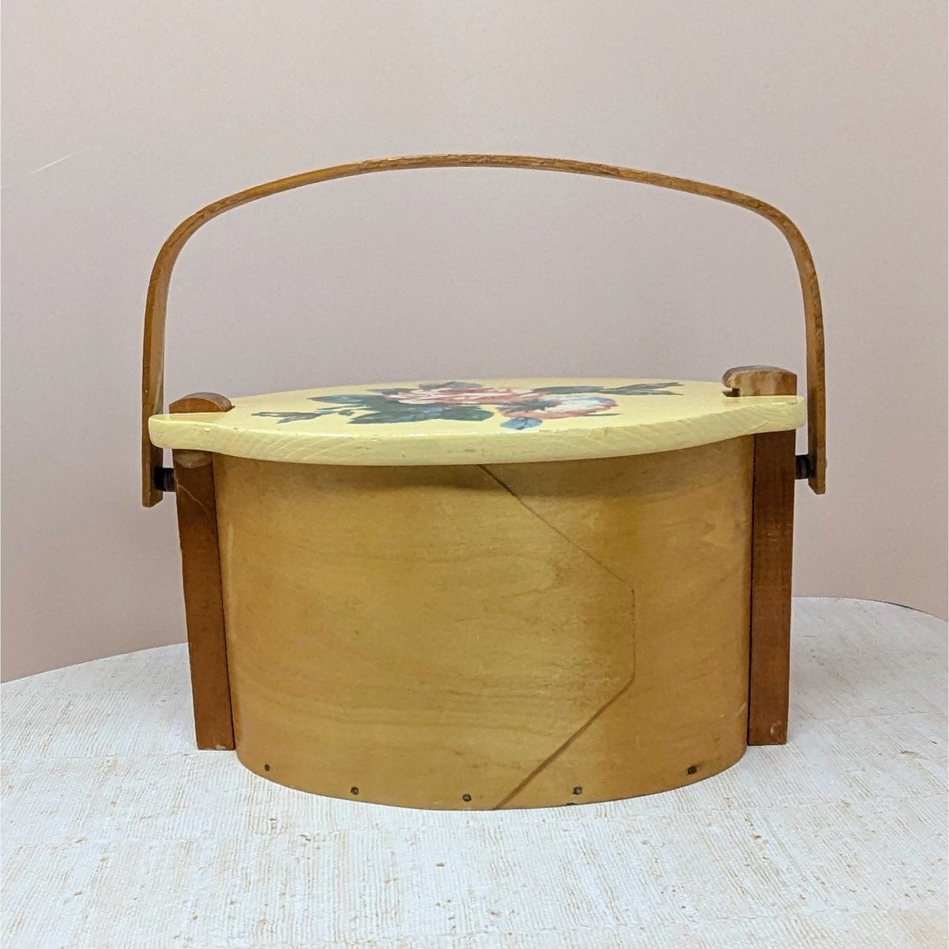 Mid-Century Basketville "Putney" Wood Basket 