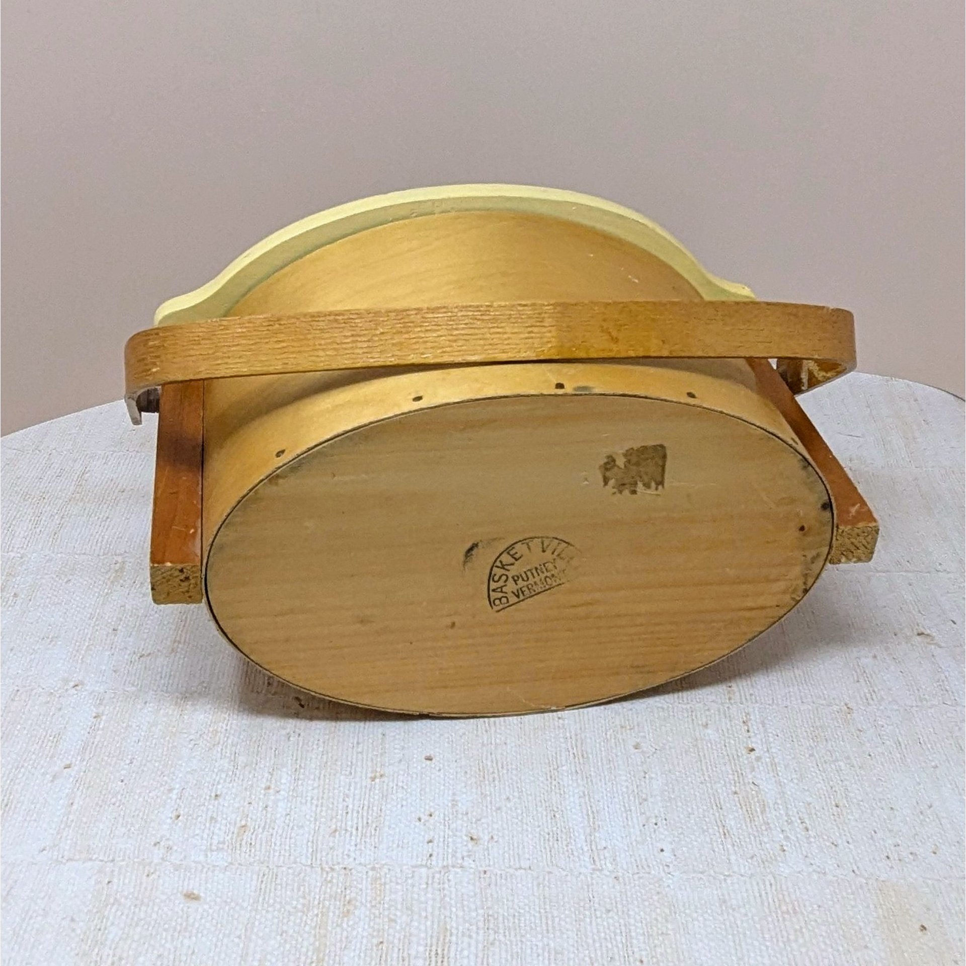 Mid-Century Basketville "Putney" Wood Basket 