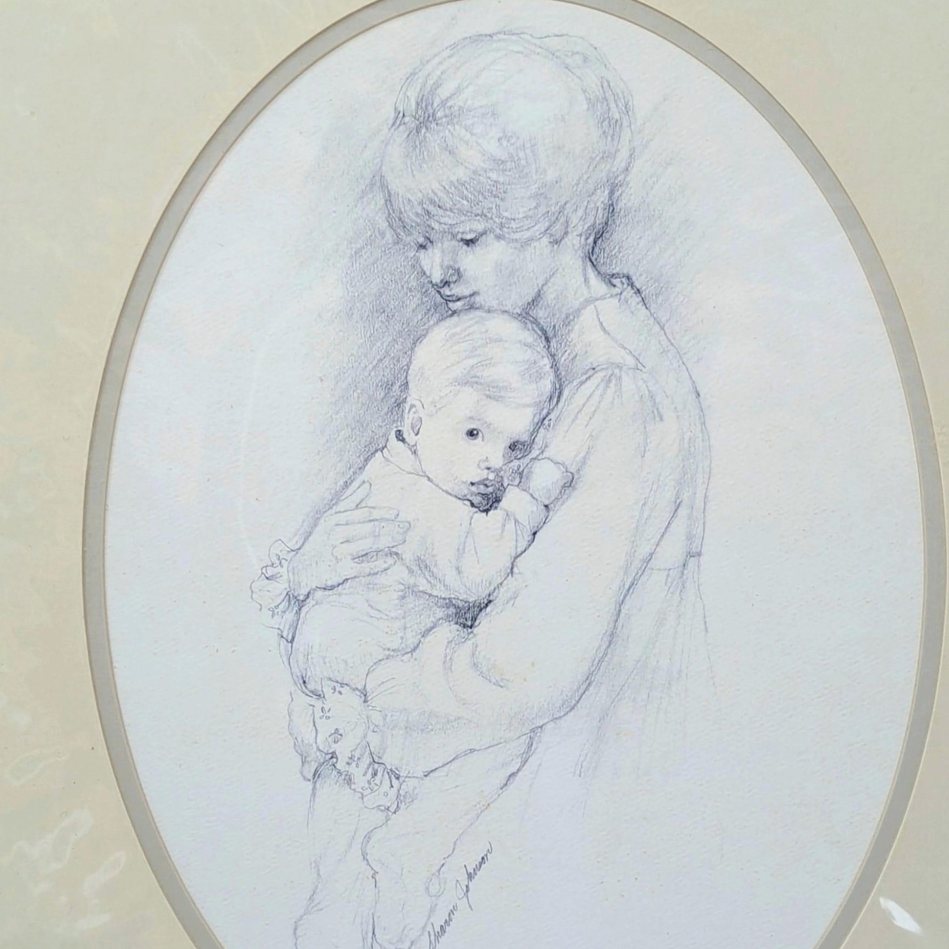 Vintage 1975 Sharon Johnson Mother and Child Prints