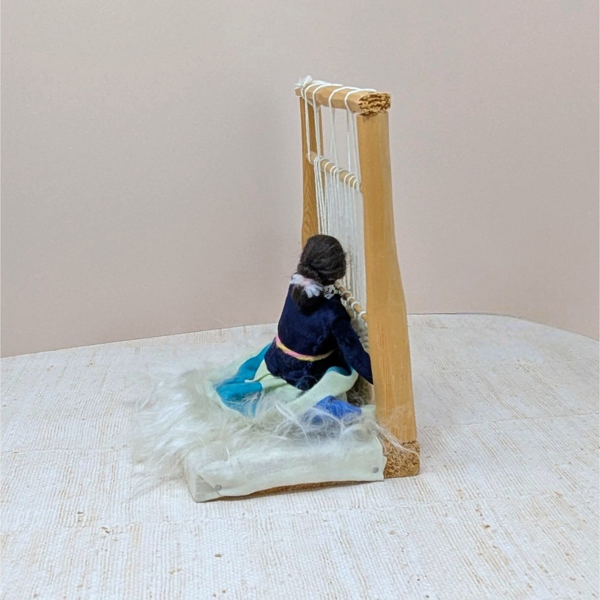 Mid-Century Navajo "Weaver at Loom" Diorama