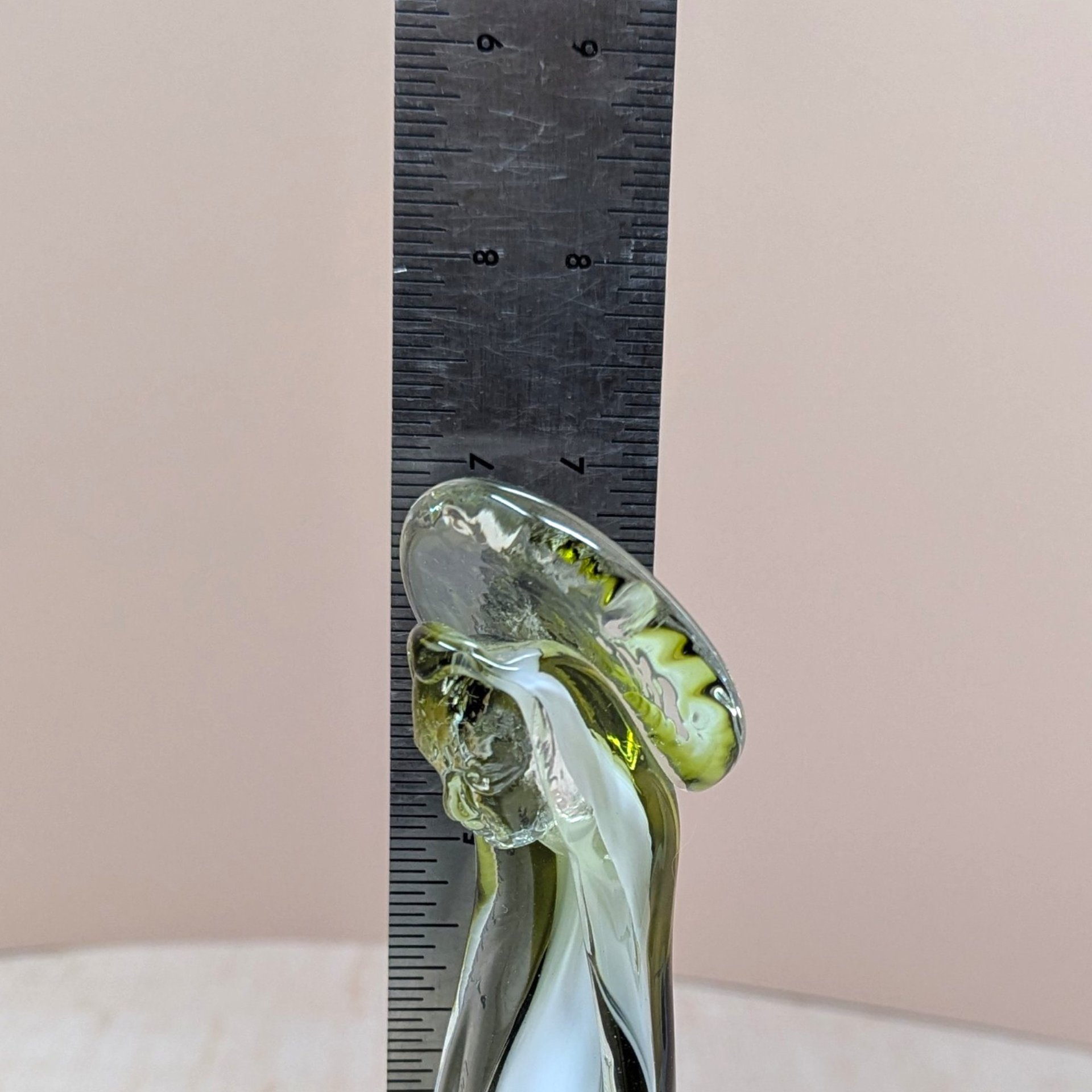 Mid-Century Icet Venezuela "Emerald Prayer" Art Glass Sculpture