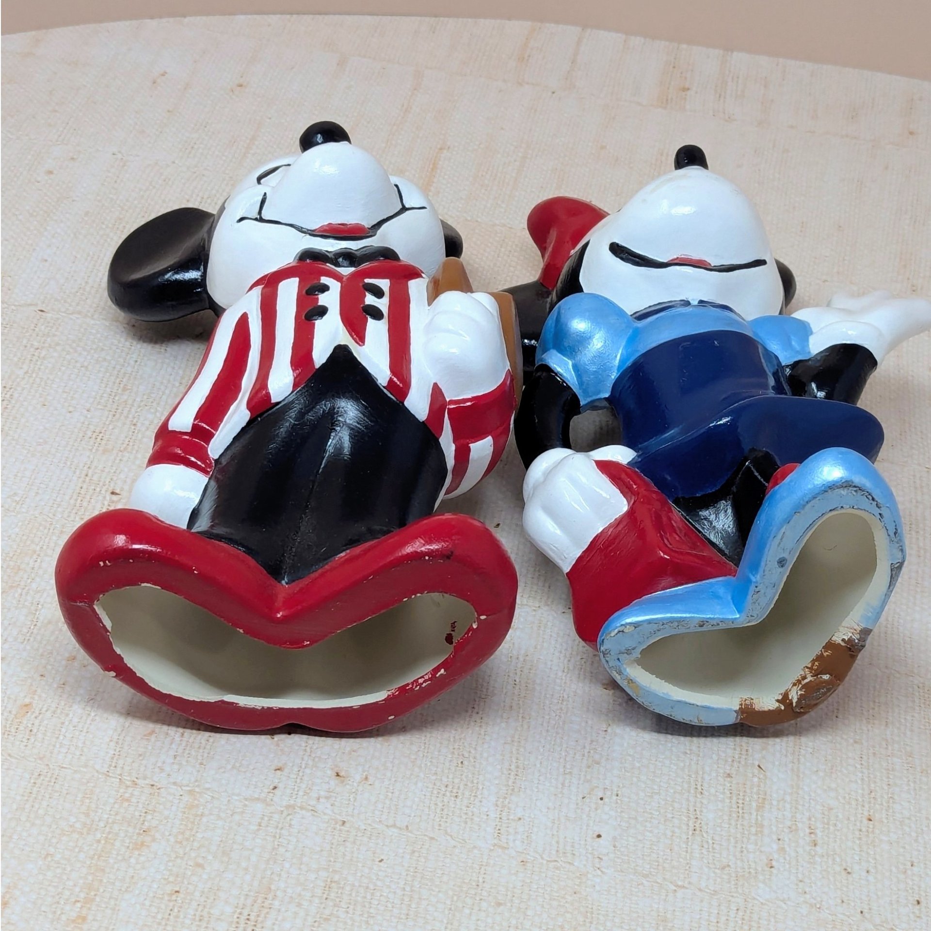 1970s "Dapper" Mickey & Minnie – Vintage 9-inch Hand-Painted Figurine Set