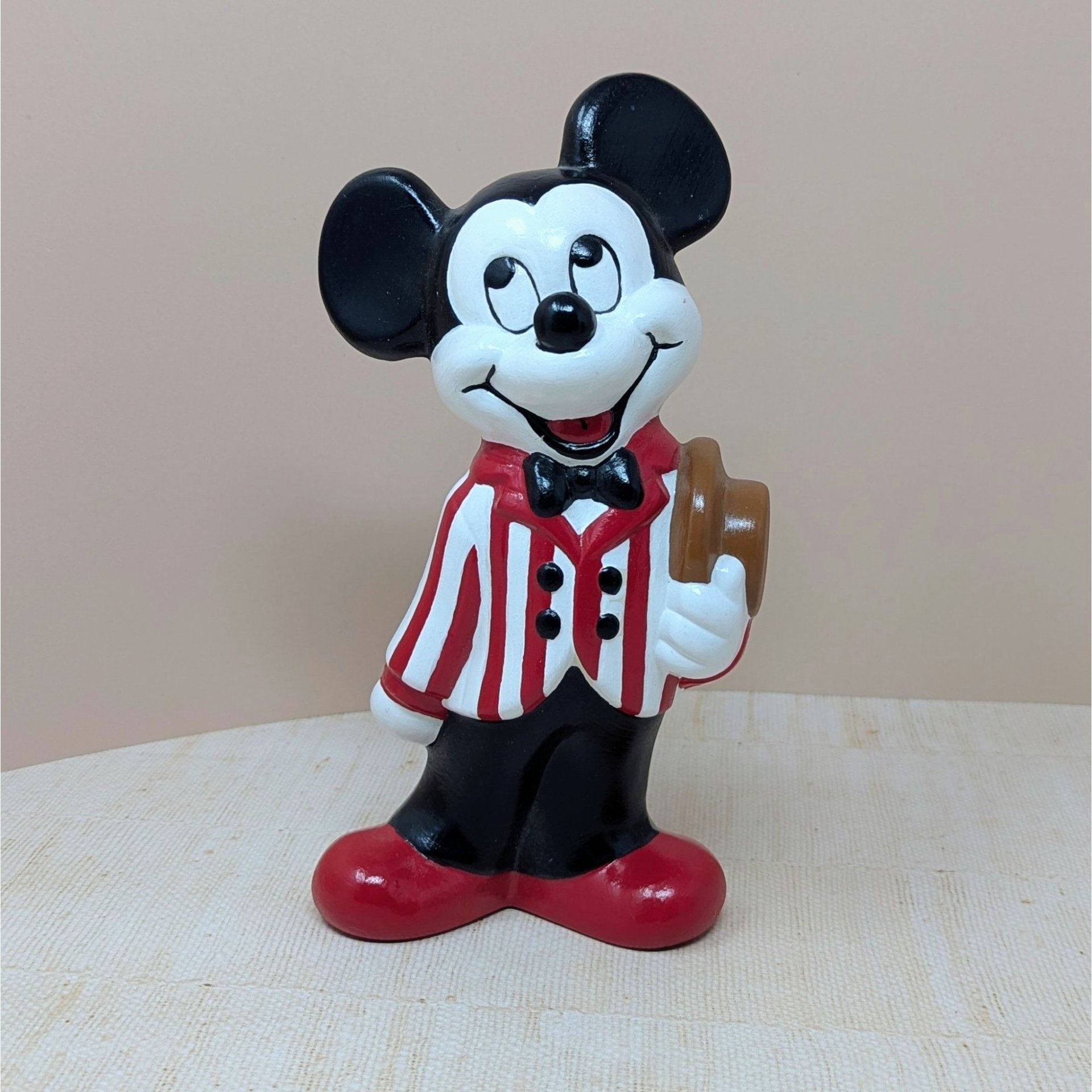 1970s "Dapper" Mickey & Minnie – Vintage 9-inch Hand-Painted Figurine Set