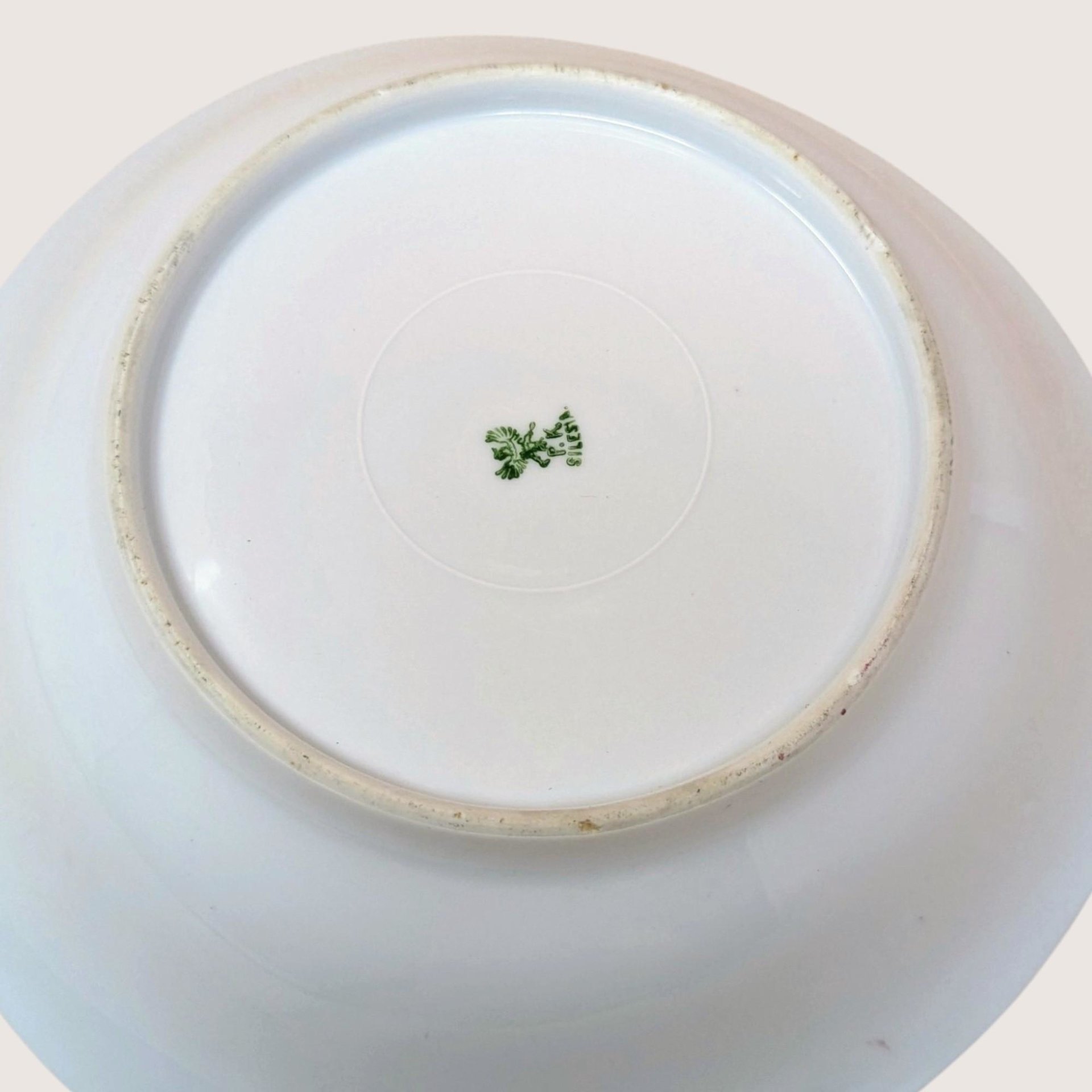 Antique P.K. Silesia Floral Porcelain Bowl