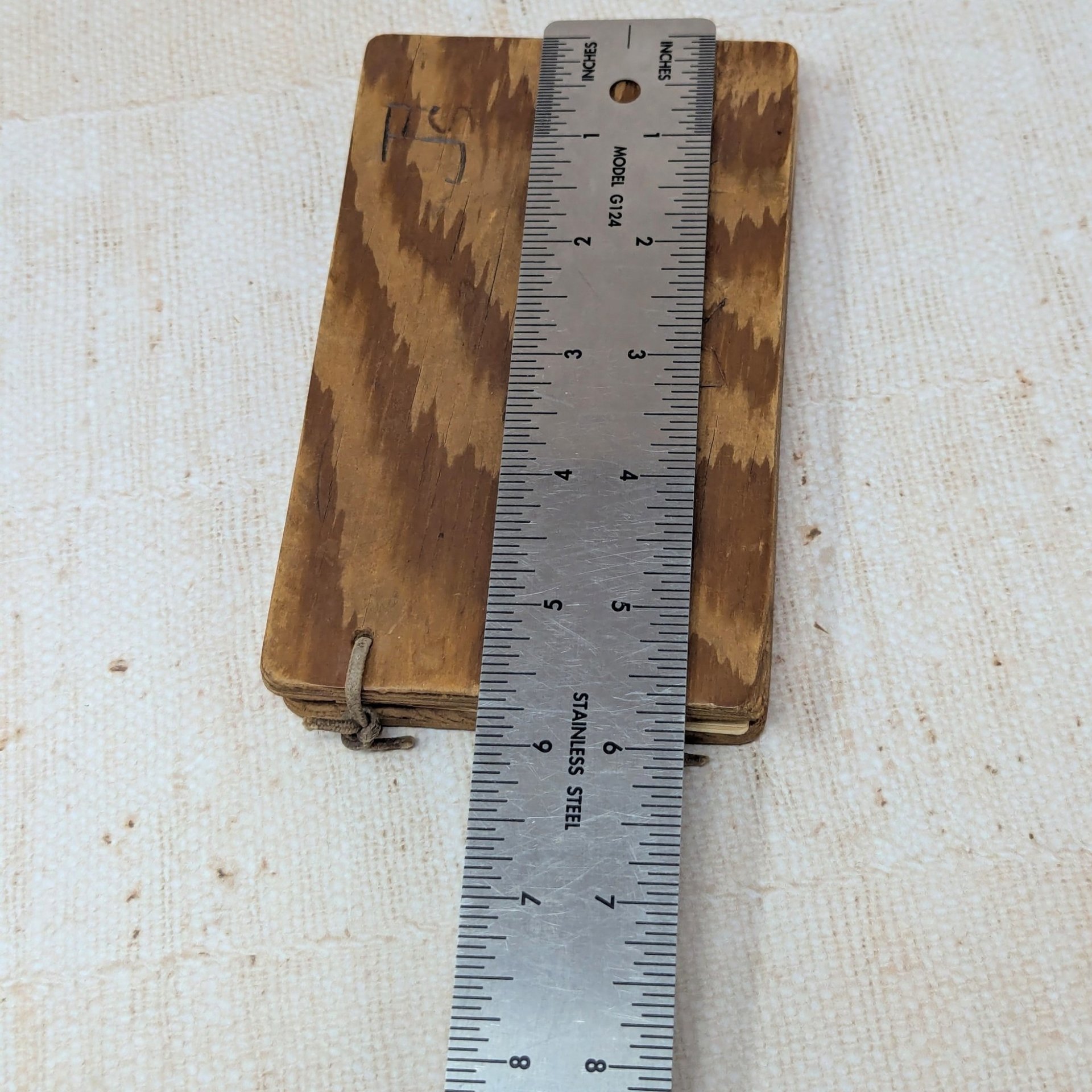 1948 Hand-Carved Wooden Autograph Book – Vintage High School Ephemera